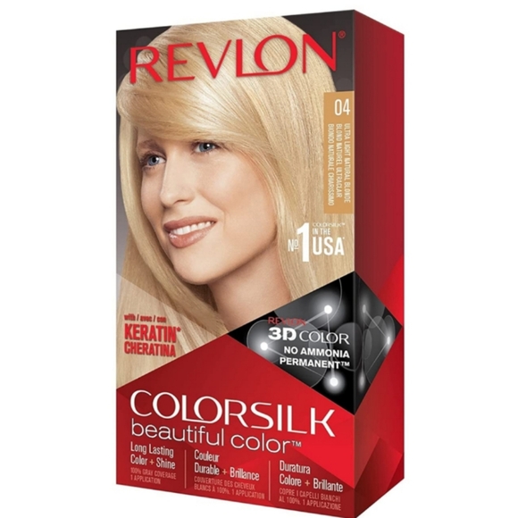 Revlon Colorsilk Ultra Light Natural Blond 04 Hair Color Permanent Dye Keratin - Picture 1 of 8